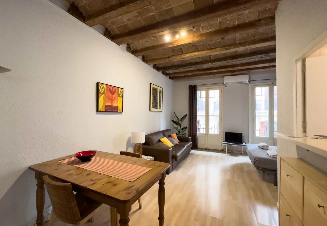 Apartamento en Barcelona - Estudio bonito, confortable, tranquilo y luminoso en alquiler en Gracia, Barcelona centro