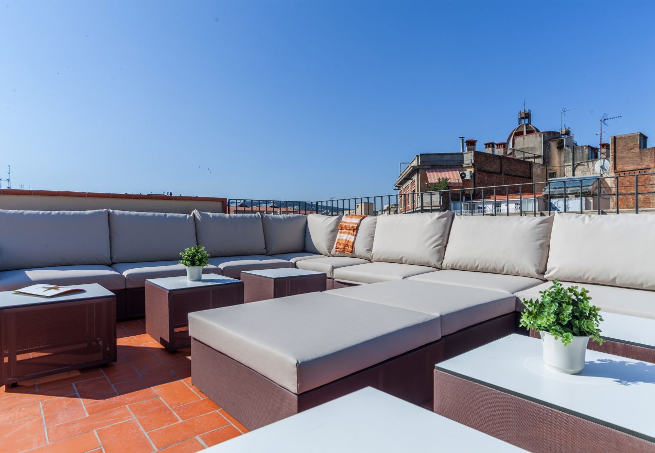 Apartamento en Barcelona - DELUXE piso en alquiler con terraza y piscina en Barcelona centro