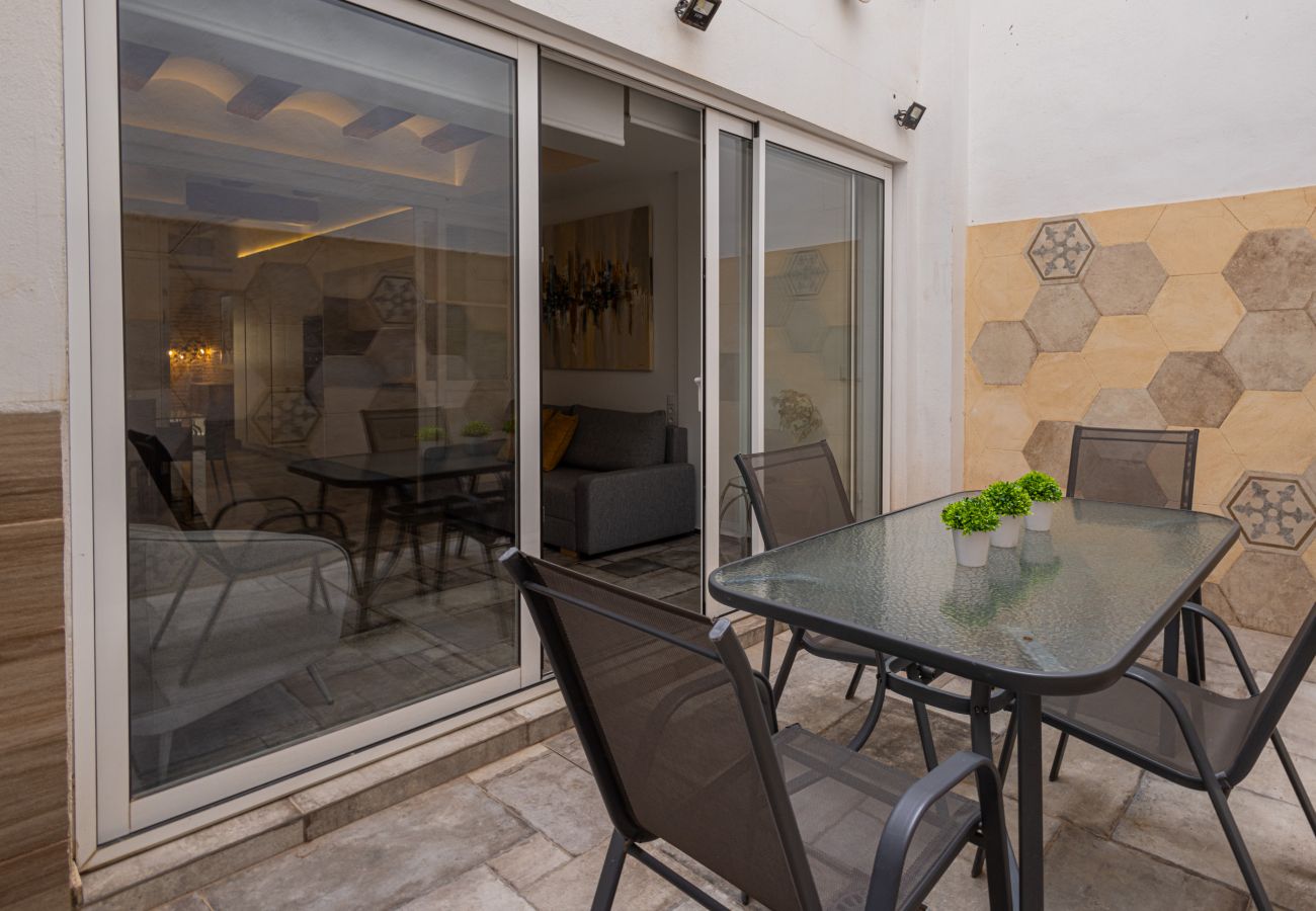 Apartamento en Valencia - CENTER MODERN 1BR 2Bth TERRACE WI-FI AC 