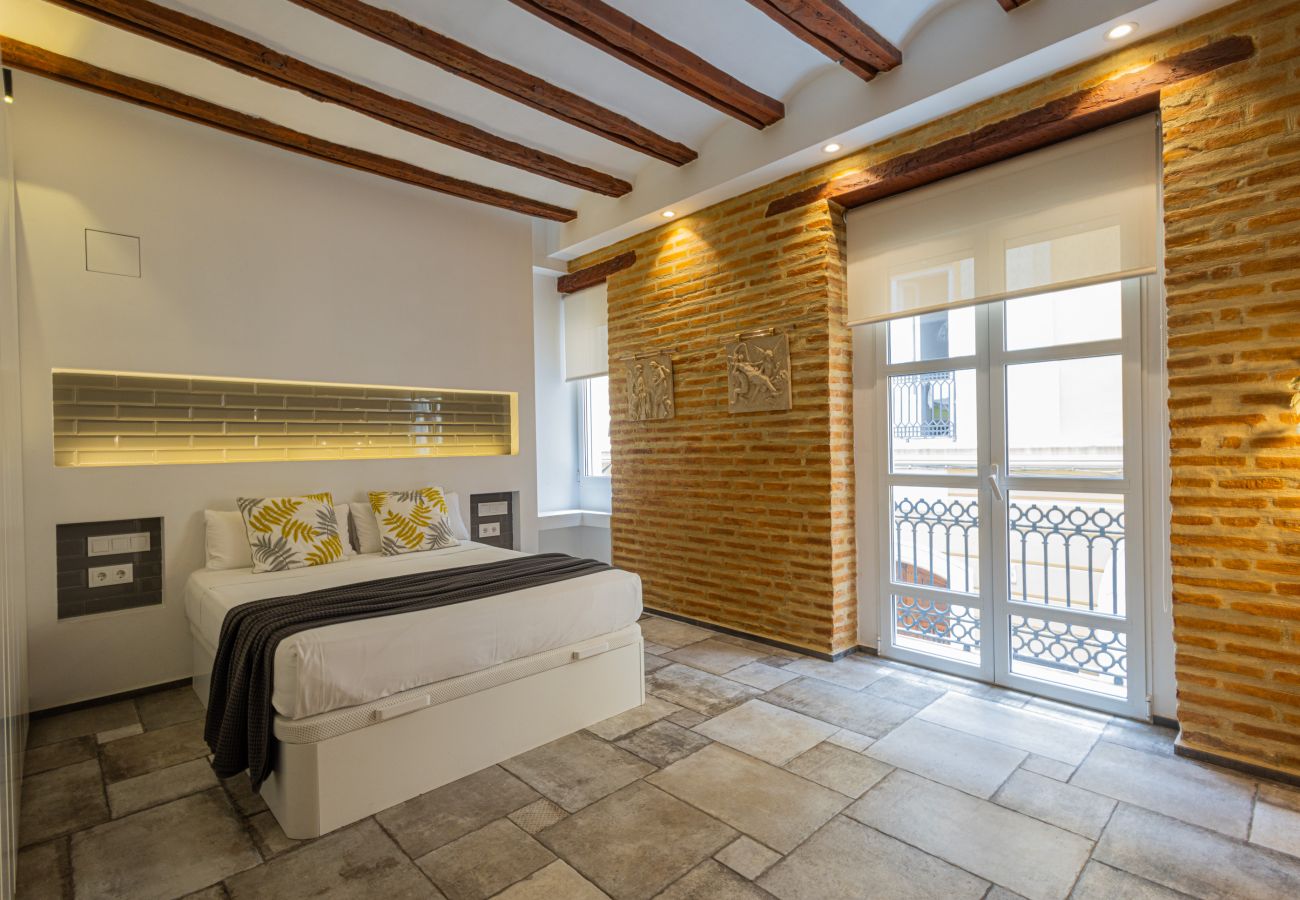 Apartamento en Valencia - CENTER MODERN 1BR 2Bth TERRACE WI-FI AC 