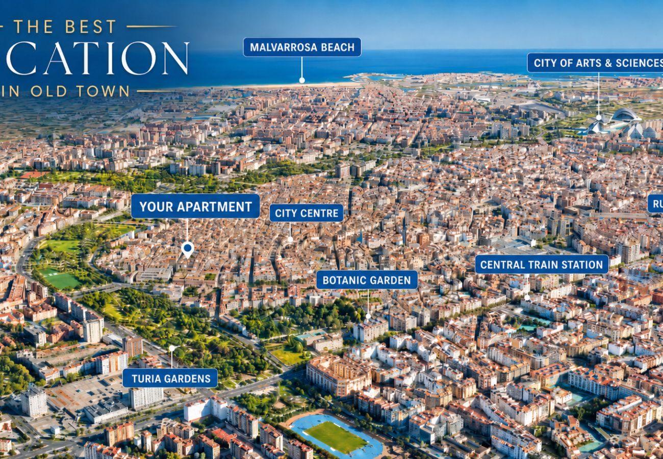 Apartamento en Valencia - Old Town Quart Towers Stay II | AC & WiFi | 4 Viajeros