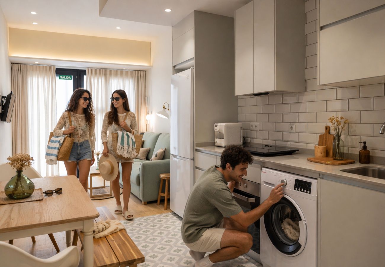 Apartamento en Valencia - The Sea Rooms V | AC & WIFI | 15 min Playa