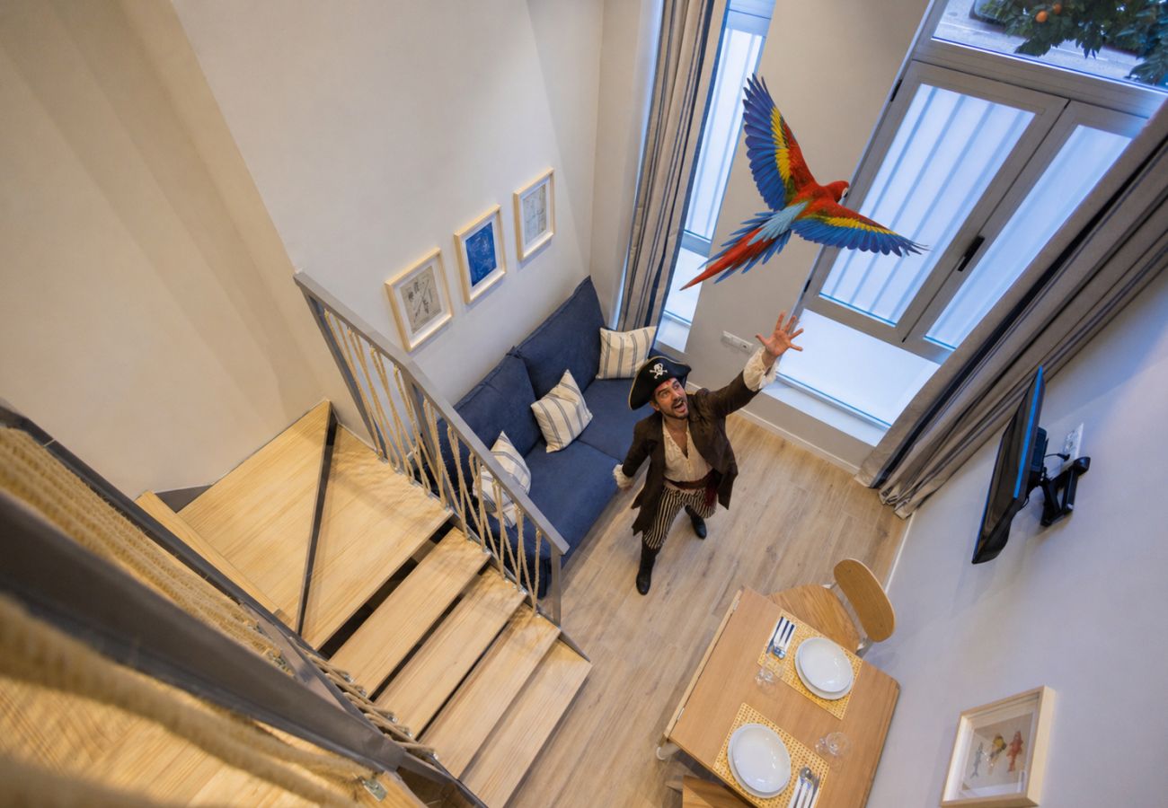 Apartamento en Valencia - Pirate Duplex III | 4 Viajeros | AC WiFi | 15 min Oceanografic