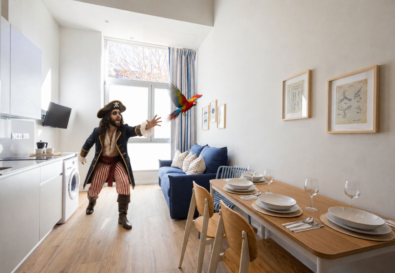 Apartamento en Valencia - Pirate Duplex VI | 4 Viajeros | AC WiFi | 15 min Oceanografic