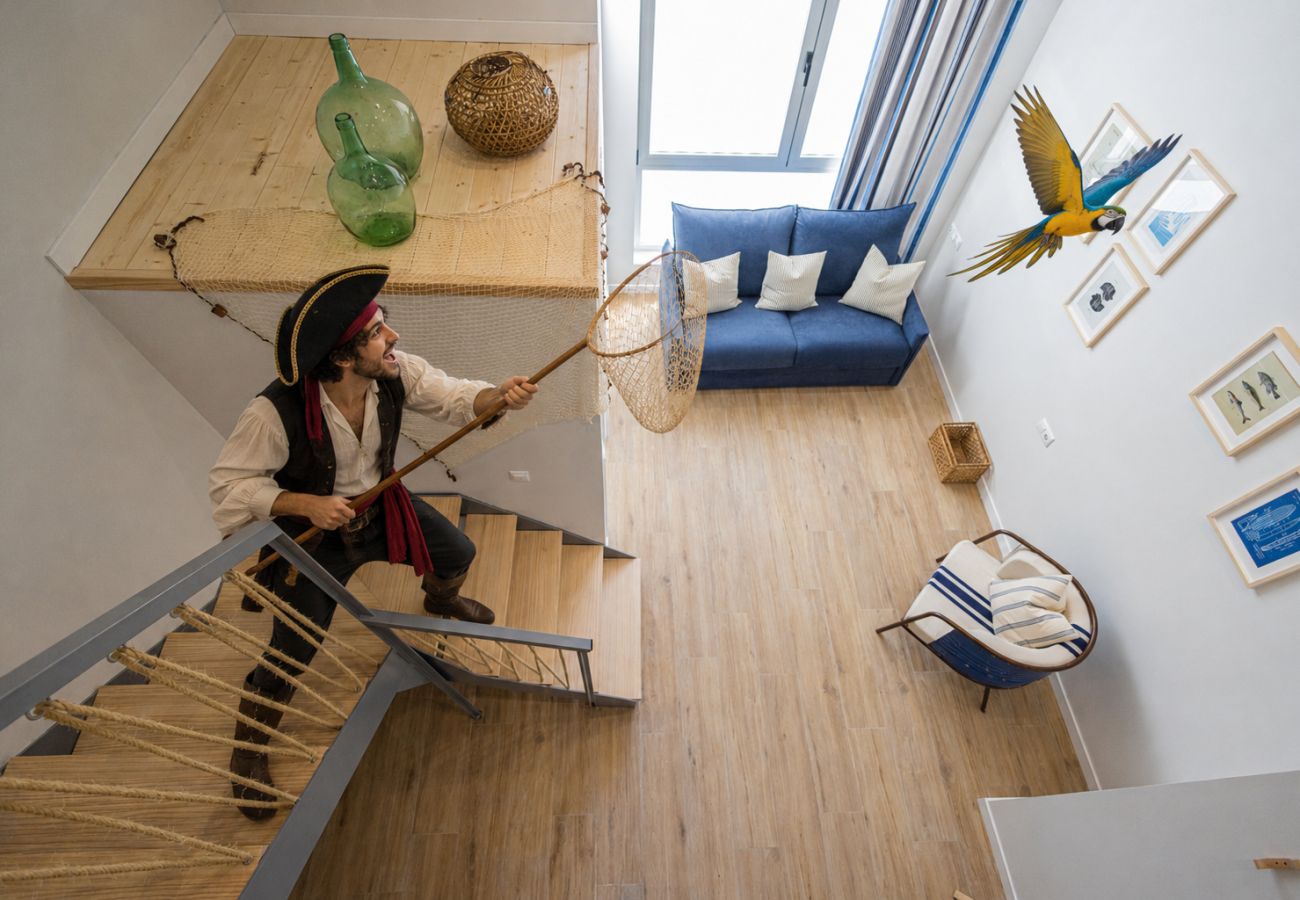 Apartamento en Valencia - Pirate Duplex VII | 4 Viajeros | AC WiFi | 15 min Oceanografic