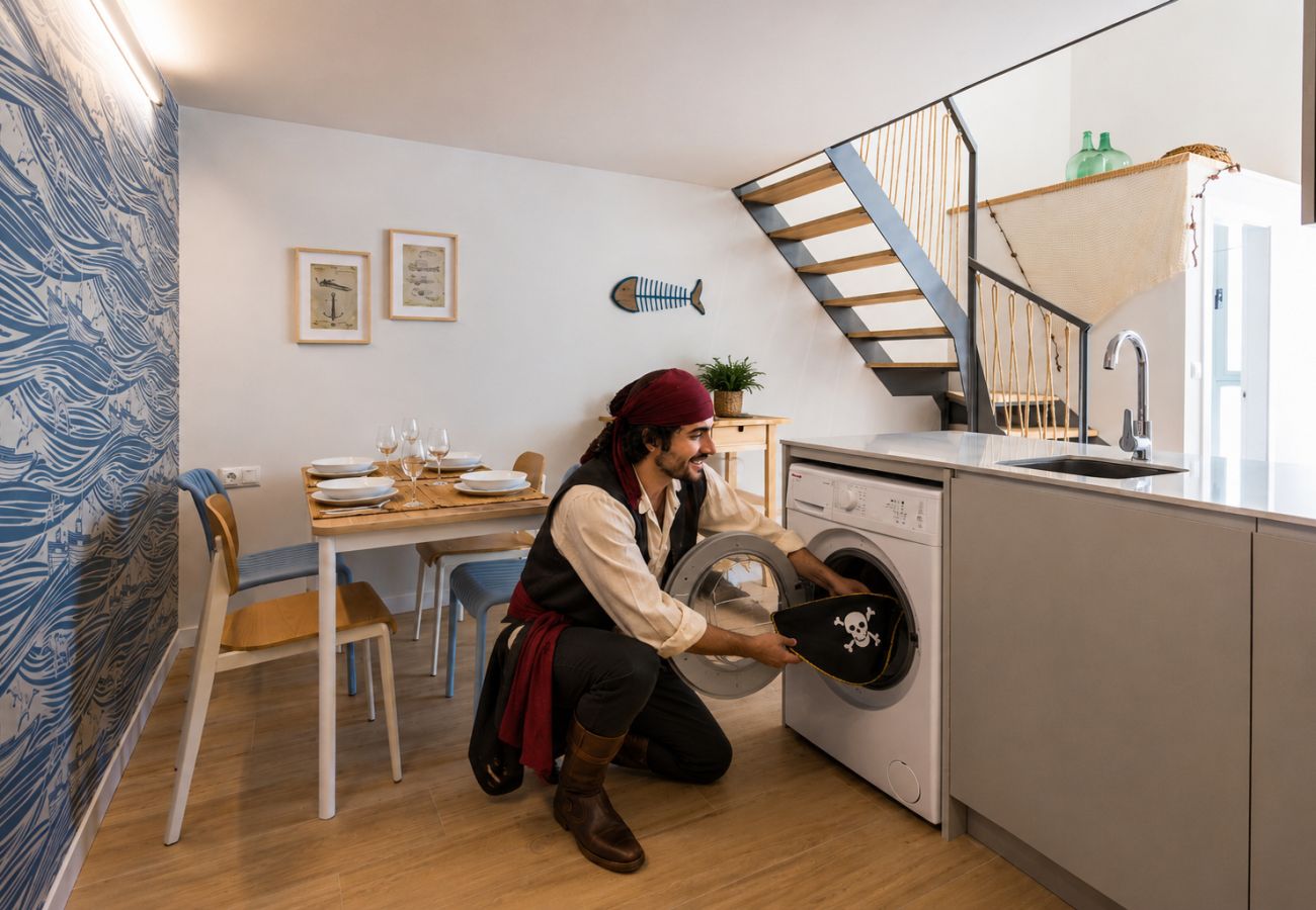 Apartamento en Valencia - Pirate Duplex VII | 4 Viajeros | AC WiFi | 15 min Oceanografic