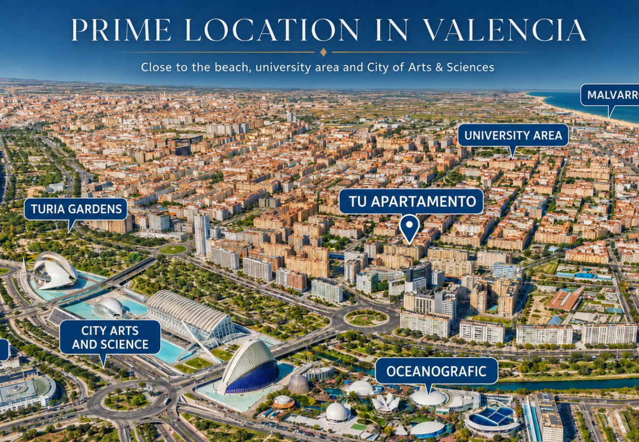 Apartamento en Valencia - City Arts Suites II | 12 min City Arts | Pet Friendly