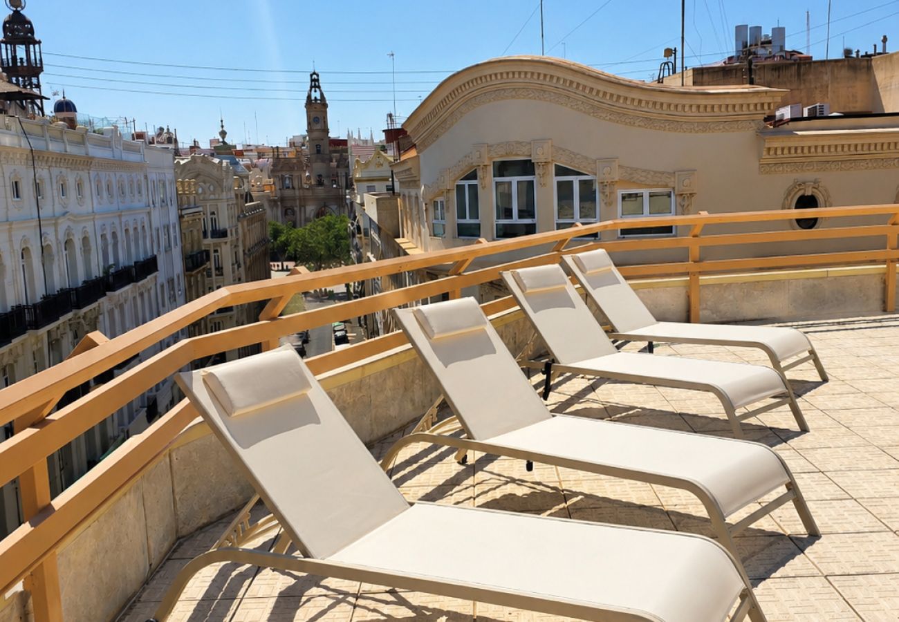 Apartamento en Valencia - Atico de Lujo con Terraza de 185 m² | 6 Viajeros 