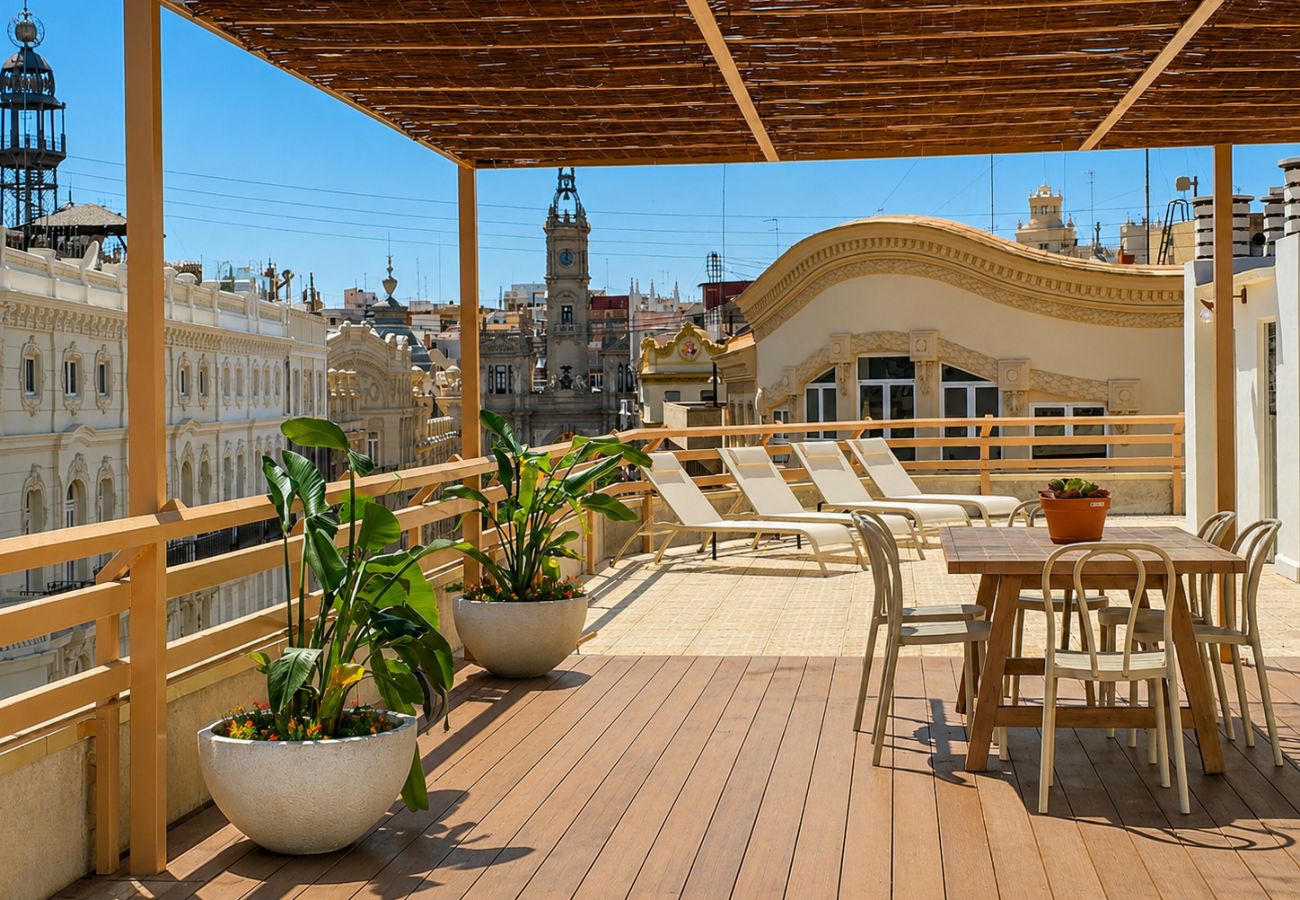 Apartamento en Valencia - Atico de Lujo con Terraza de 185 m² | 6 Viajeros 