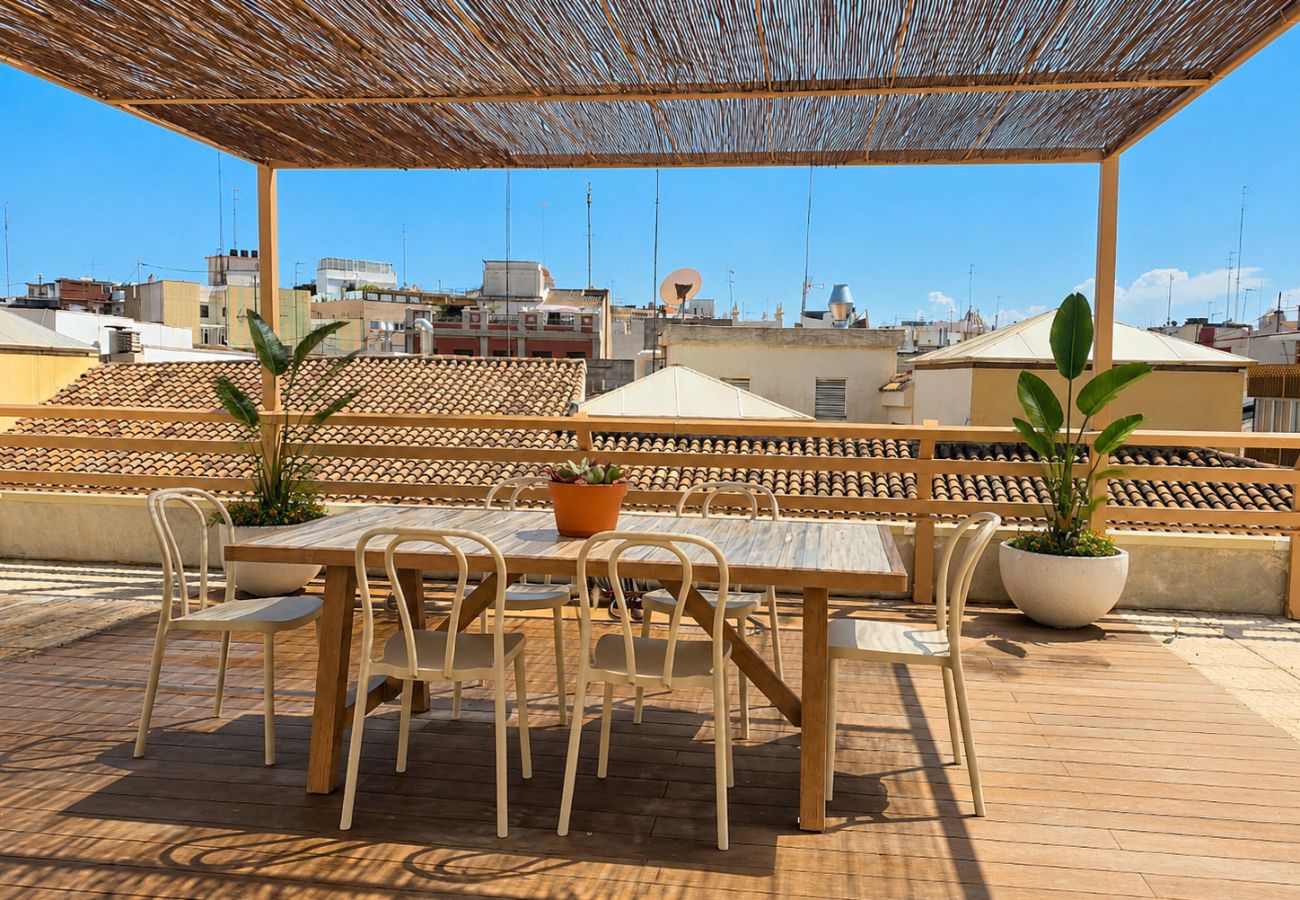 Apartamento en Valencia - Atico de Lujo con Terraza de 185 m² | 6 Viajeros 